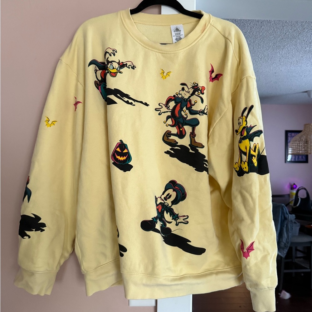 Charming Yellow Graphic Women's Sweater
